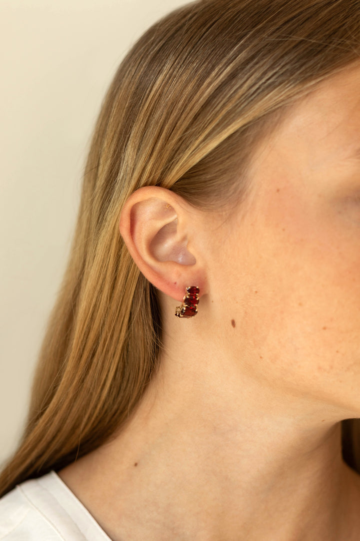 Estate Colored Stone Earrings