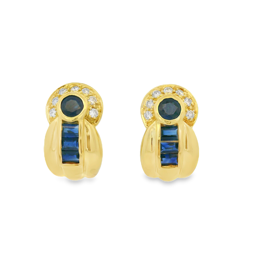 Estate Colored Stone Earrings