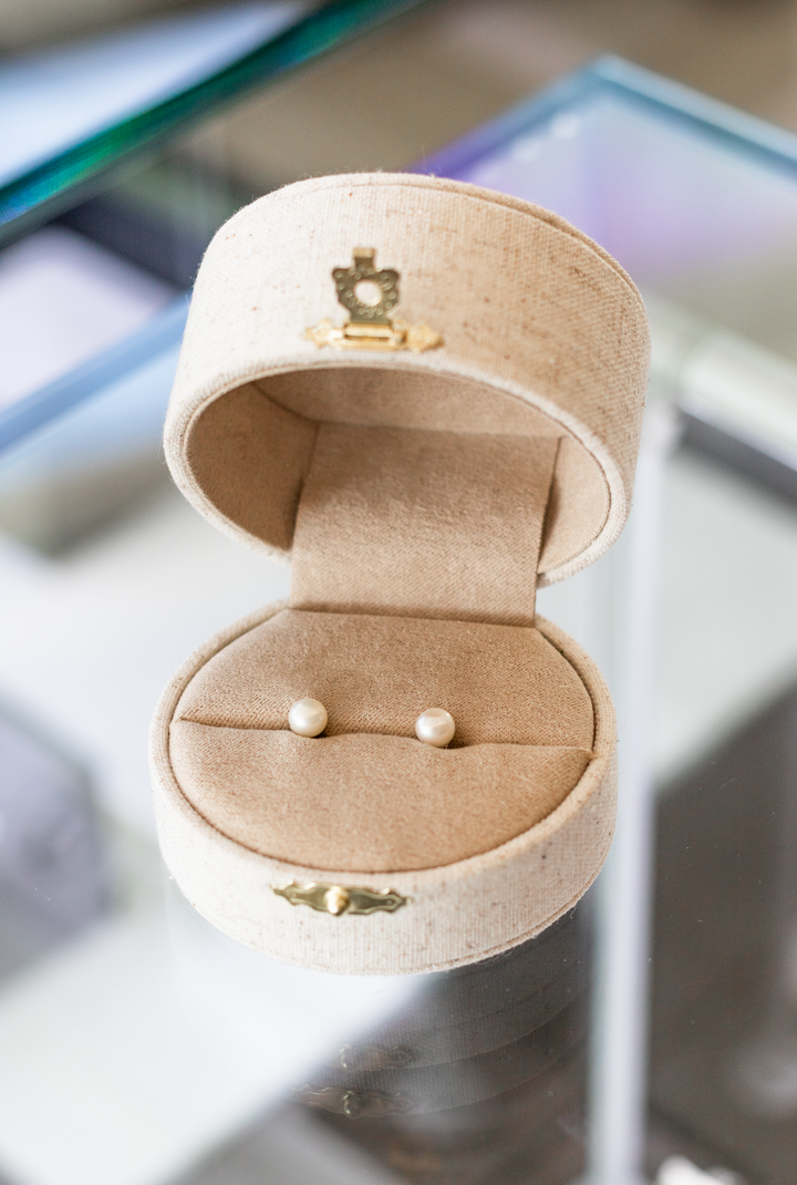 Estate Color Stone Earring