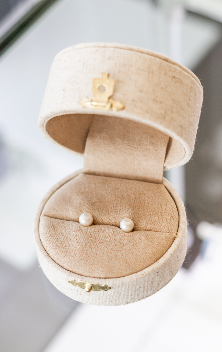Estate Color Stone Earring