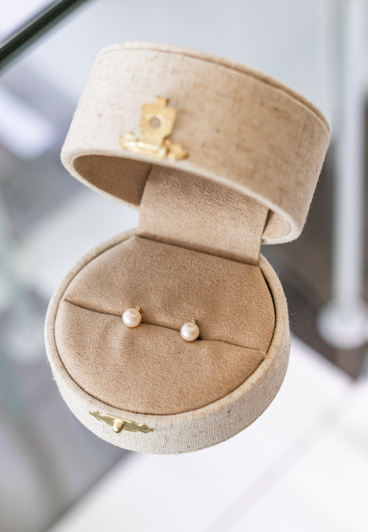 Estate Color Stone Earring