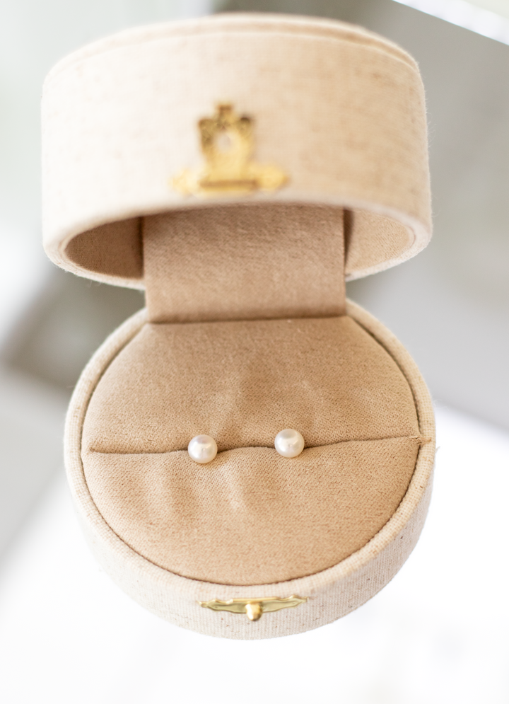Estate Color Stone Earring