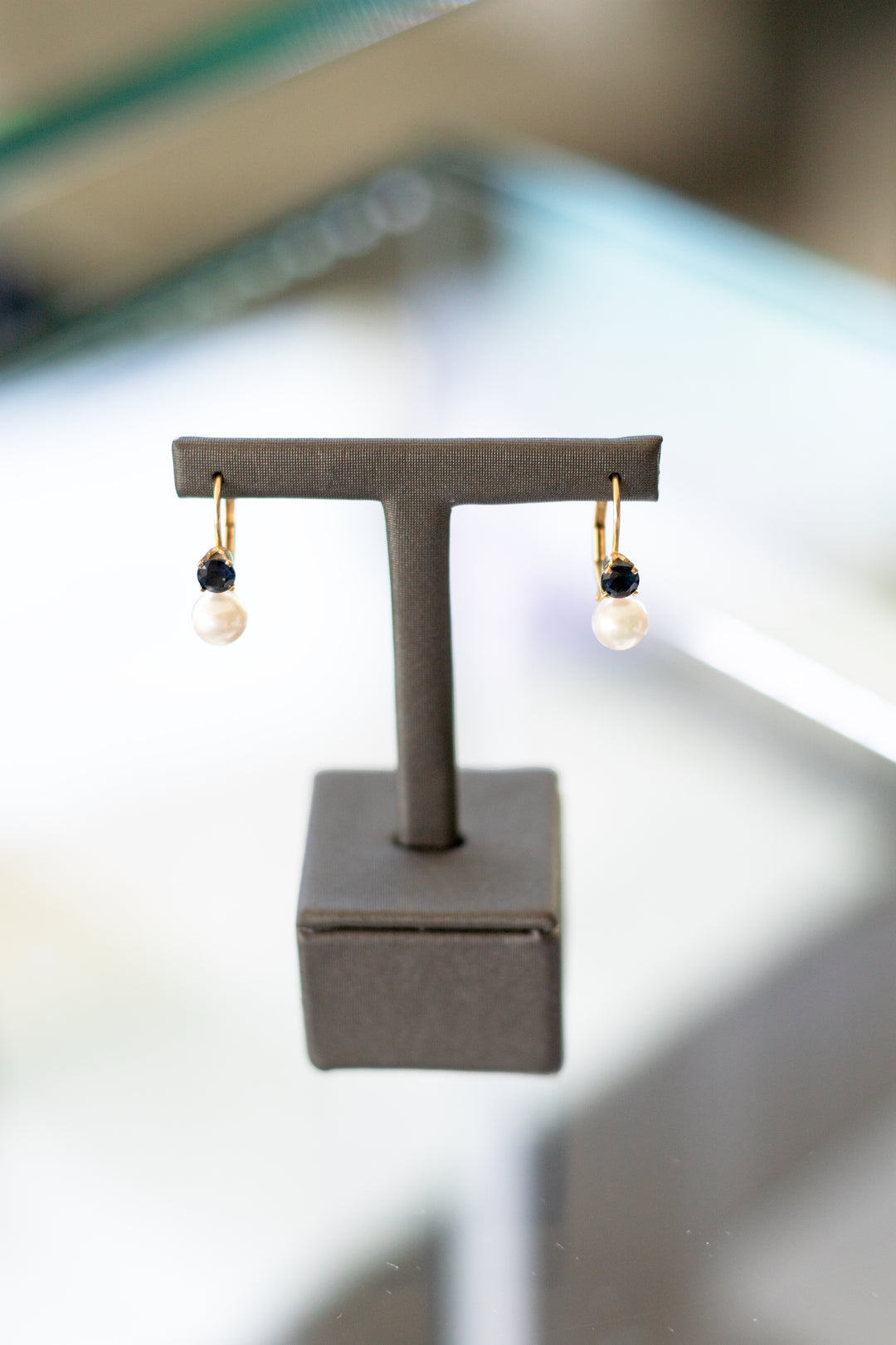 Estate Color Stone Earring