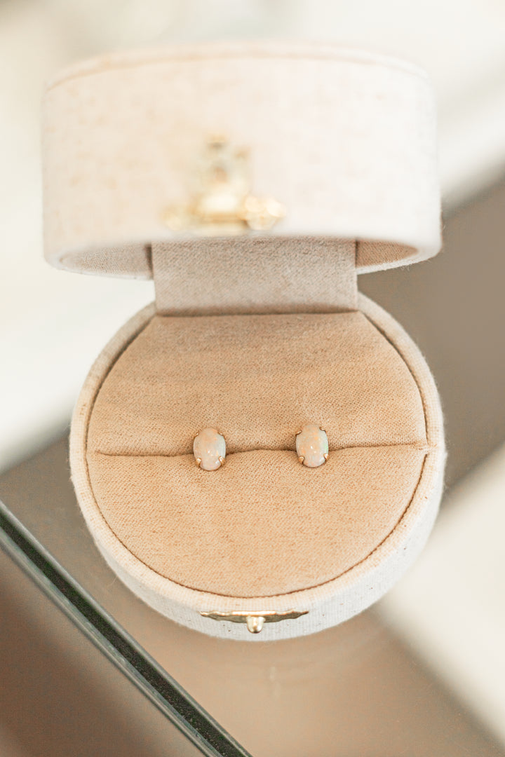 Estate Colored Stone Earrings