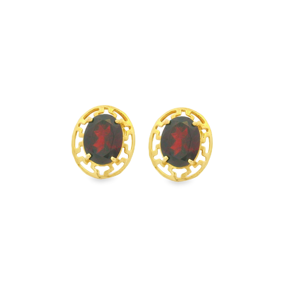 Estate Colored Stone Earrings