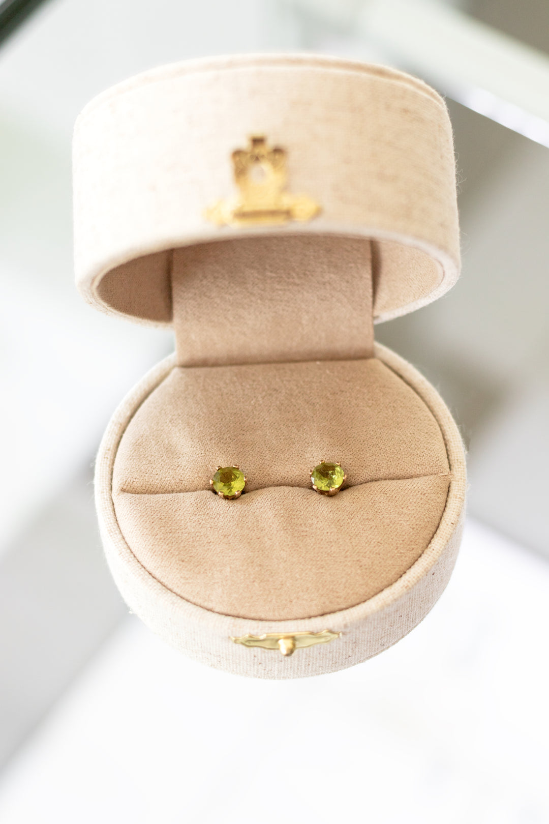 Estate Colored Stone Earrings
