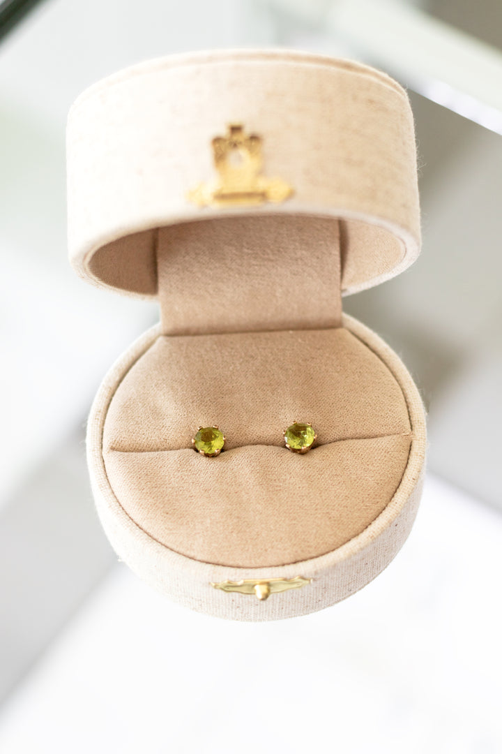Estate Colored Stone Earrings