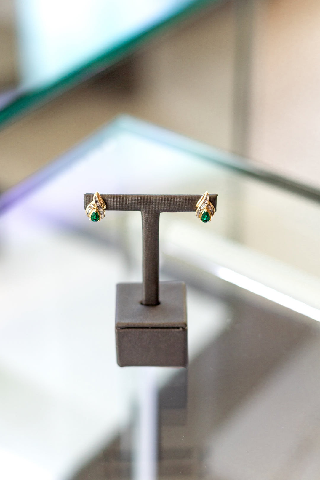 Estate Colored Stone Earrings
