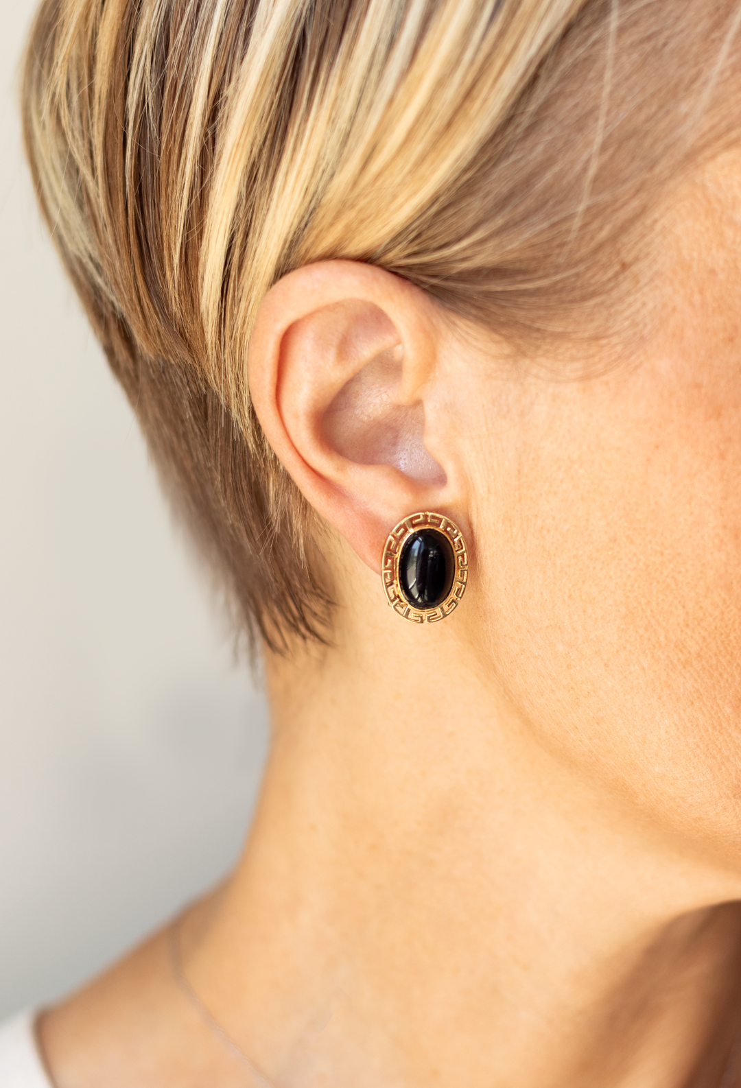 Estate Colored Stone Earrings