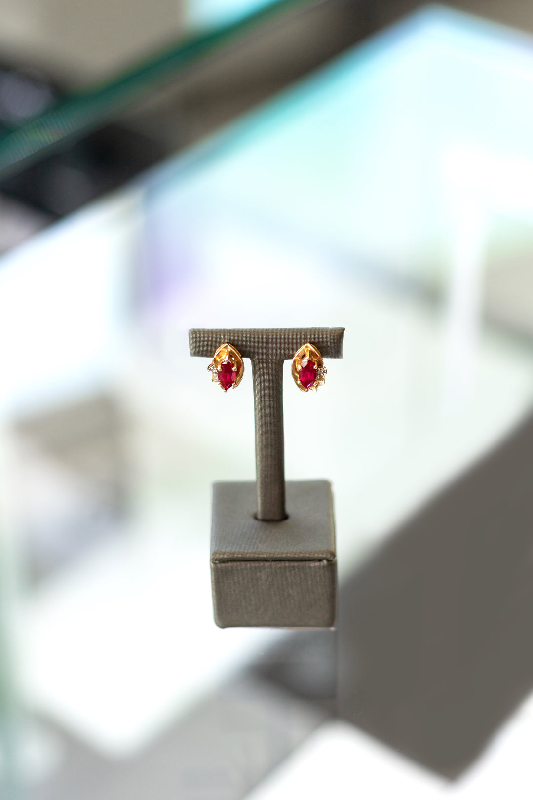 Estate Colored Stone Earrings