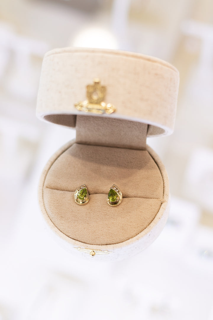 Estate Colored Stone Earrings