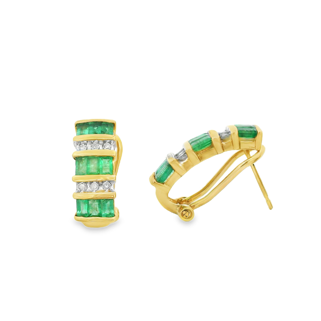 Estate Colored Stone Earrings