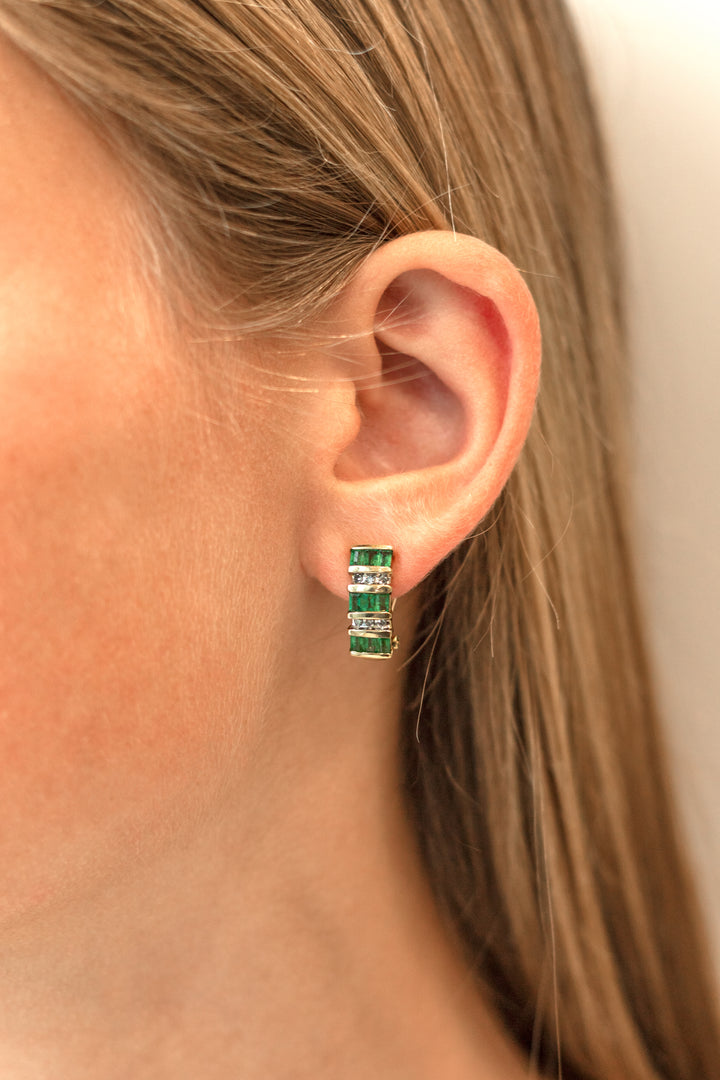 Estate Colored Stone Earrings