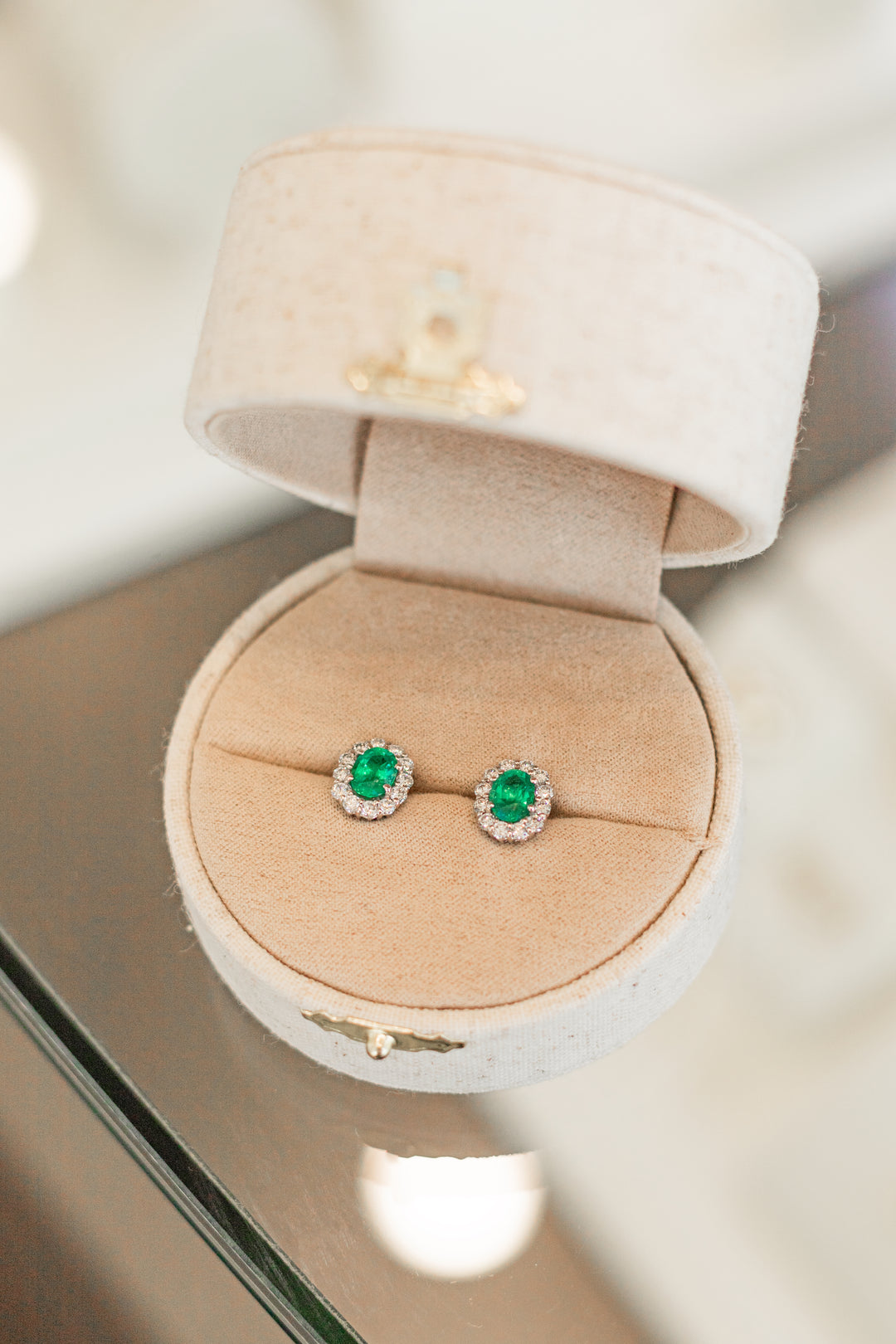 Estate Colored Stone Earrings