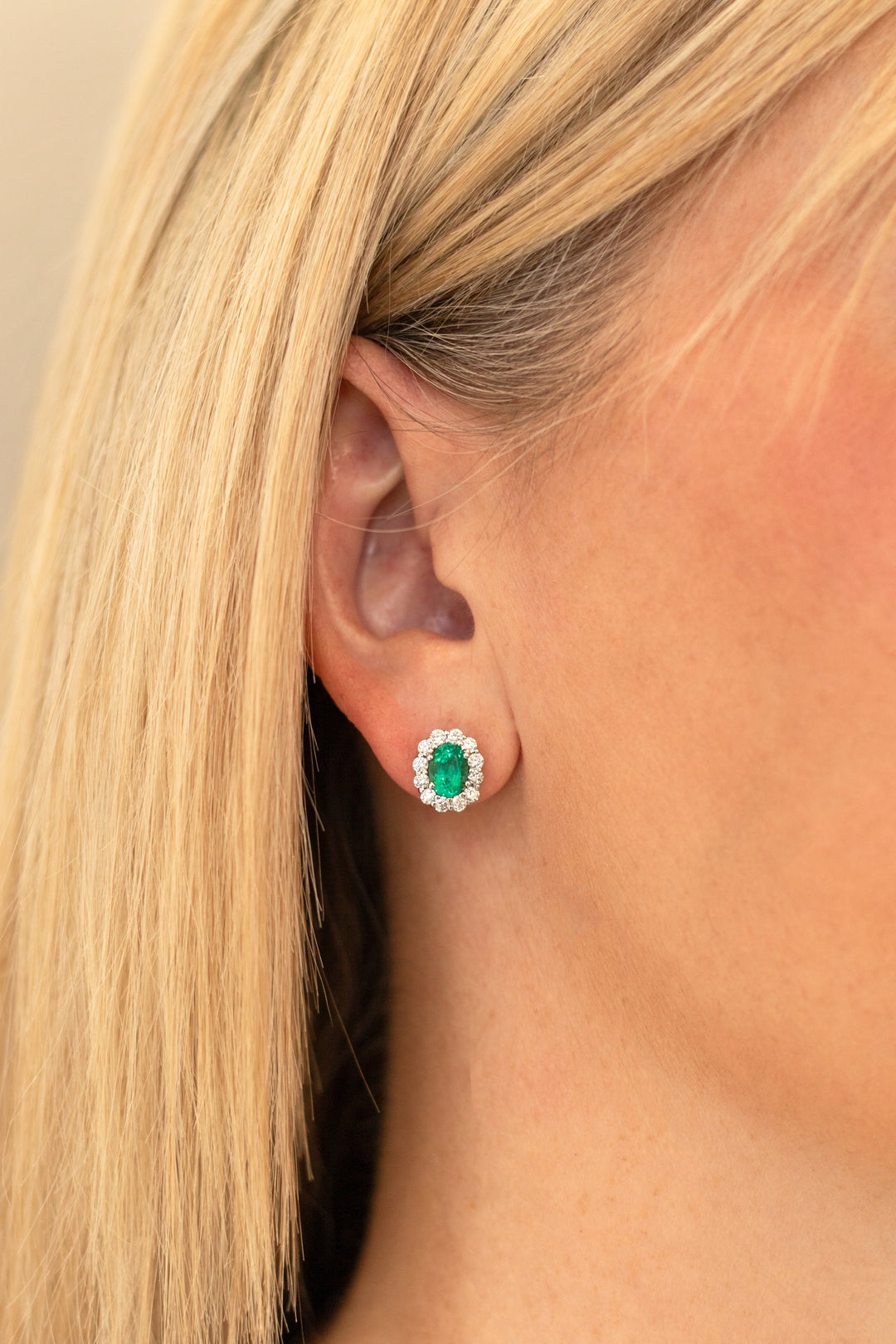 Estate Colored Stone Earrings