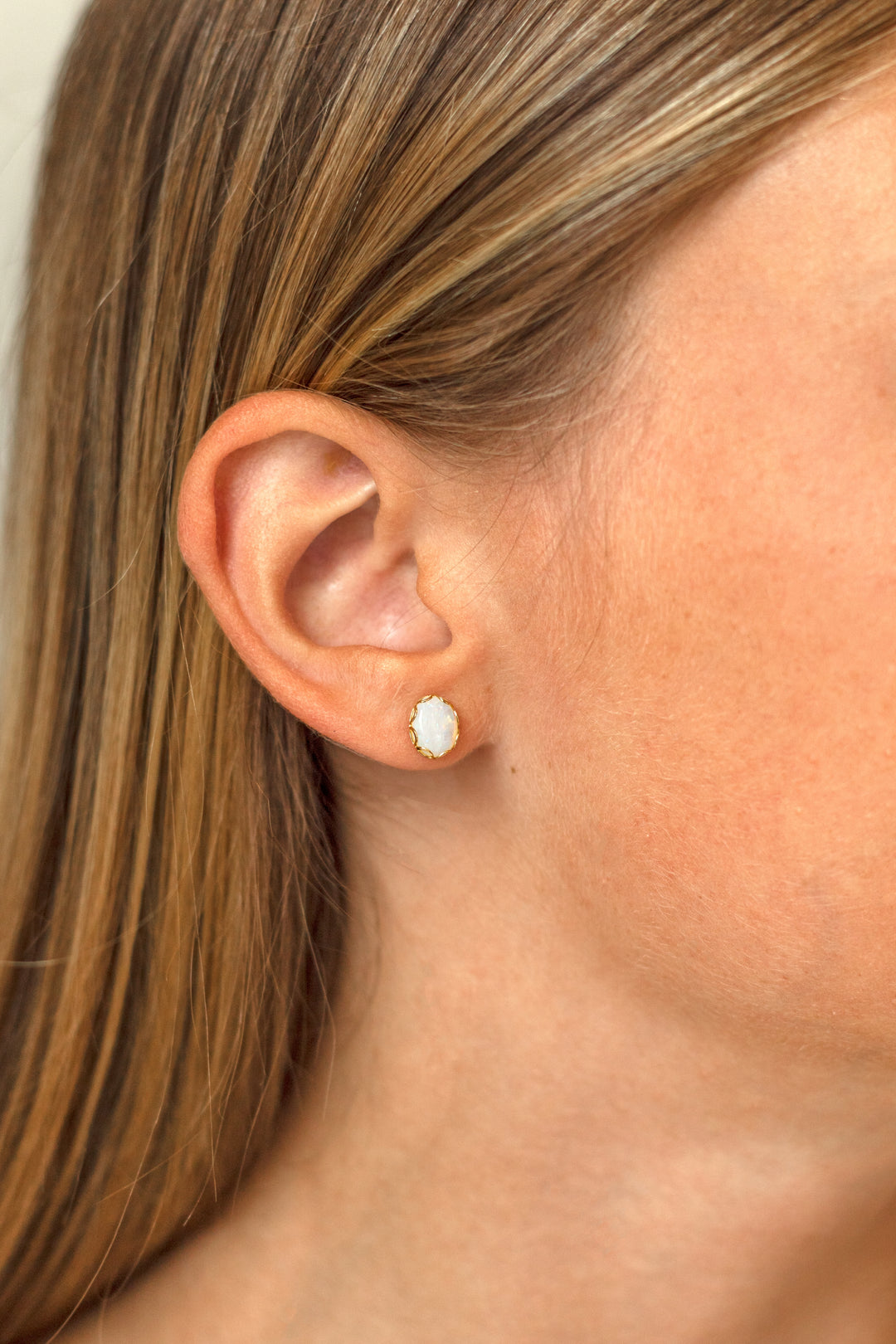 Estate Colored Stone Earrings