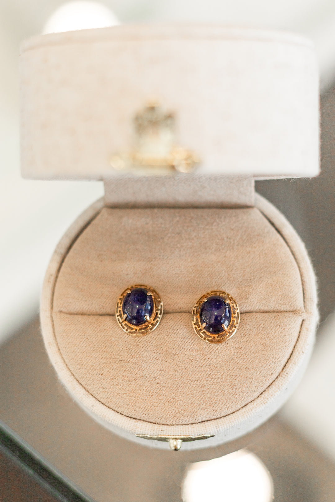 Estate Colored Stone Earrings