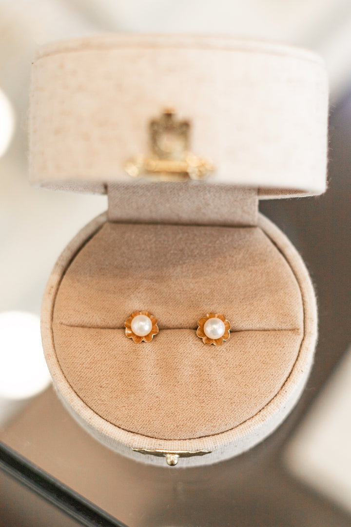 Estate Colored Stone Earrings