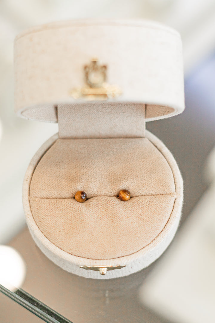 Estate Colored Stone Earrings
