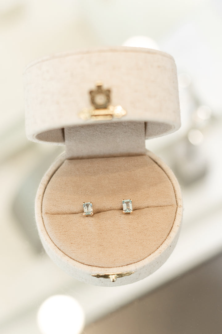 Estate Colored Stone Earrings