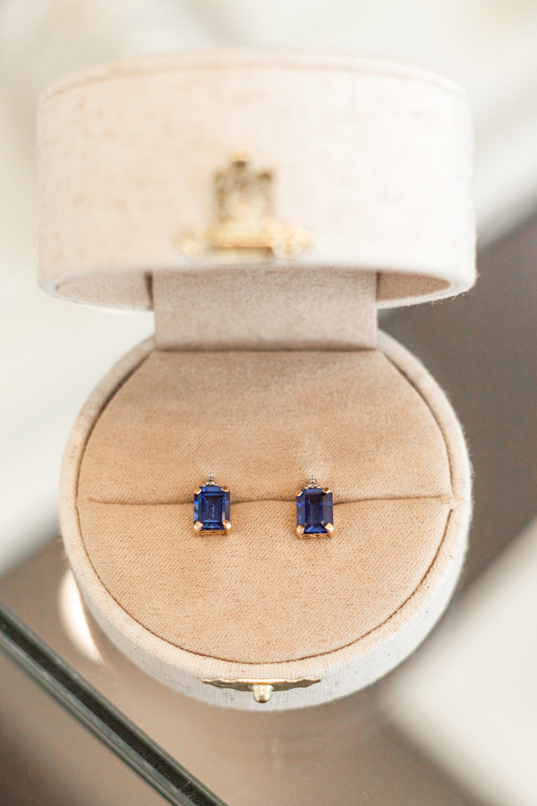 Estate Colored Stone Earrings