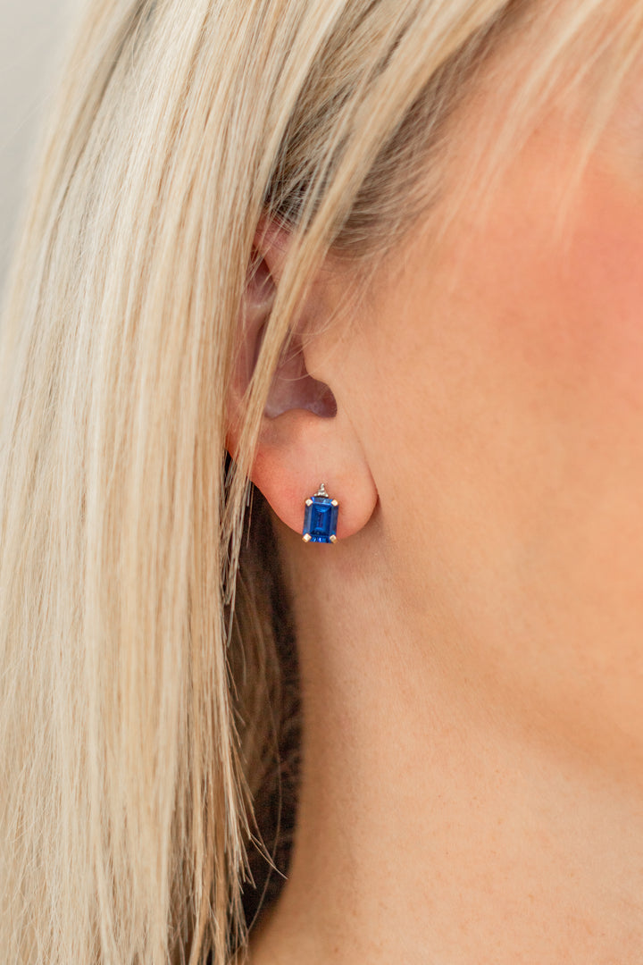 Estate Colored Stone Earrings