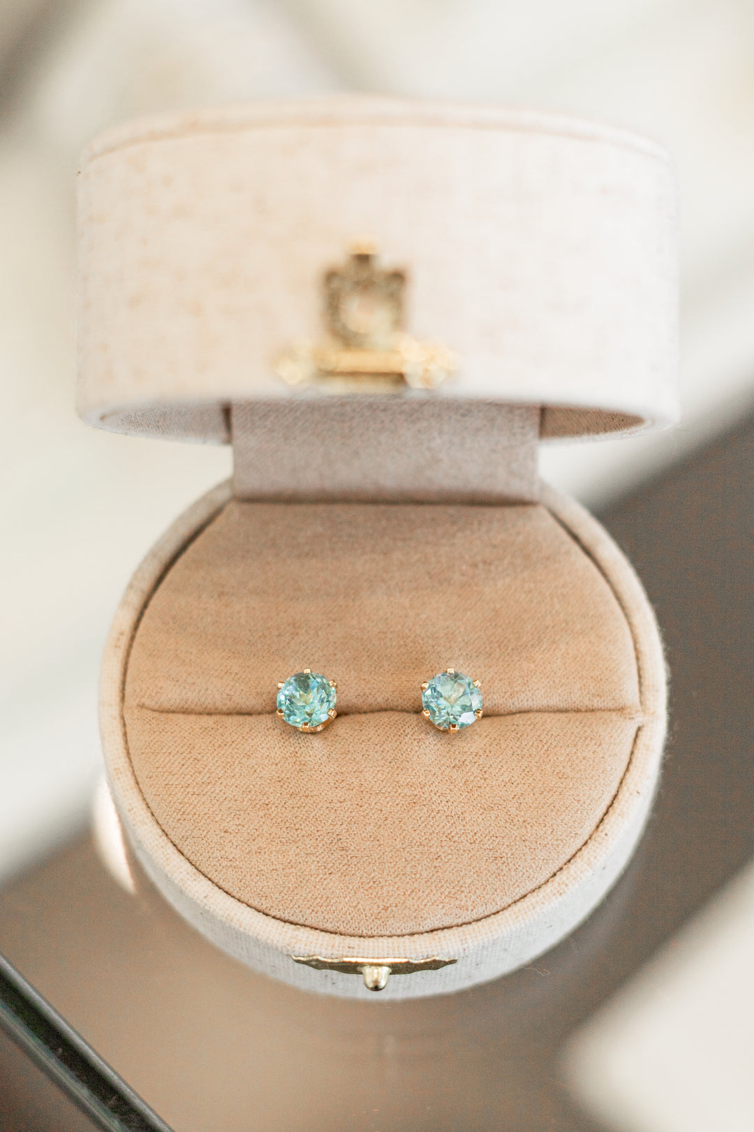 Estate Colored Stone Earrings