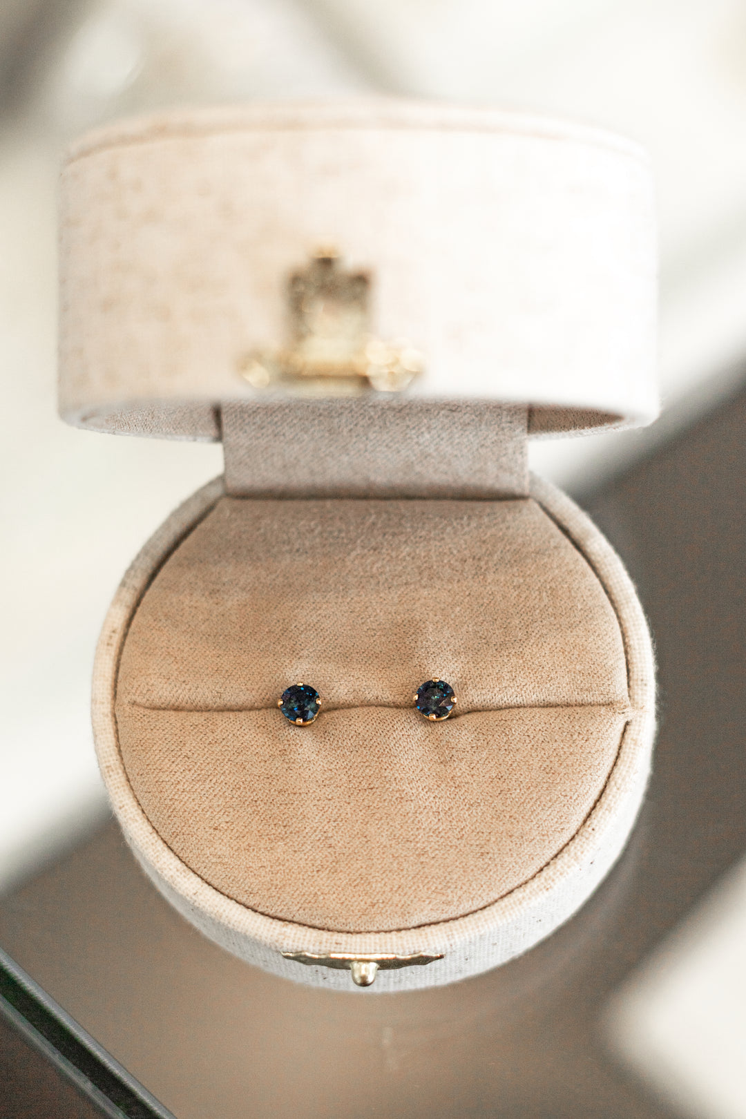 Estate Colored Stone Earrings