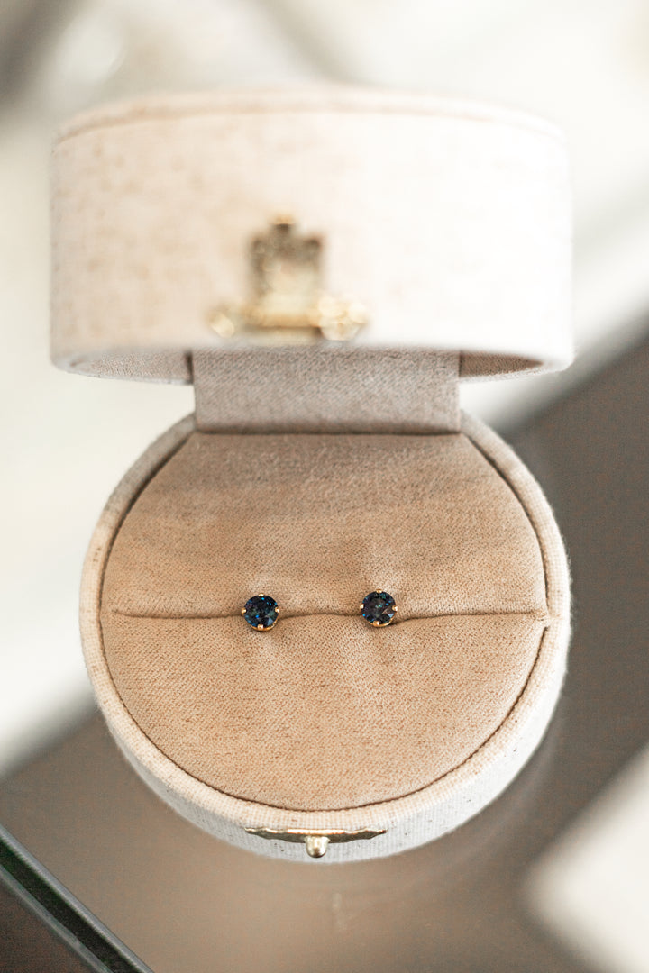 Estate Colored Stone Earrings