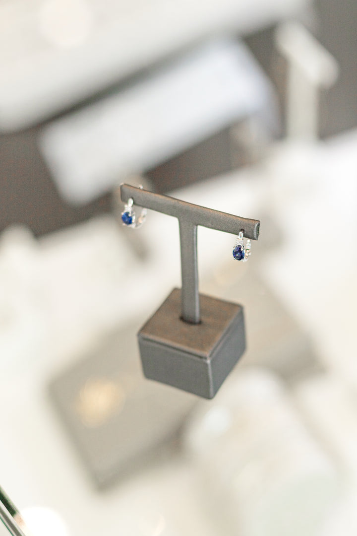 Estate Colored Stone Earrings