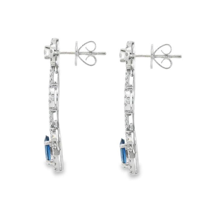 Estate Colored Stone Earrings