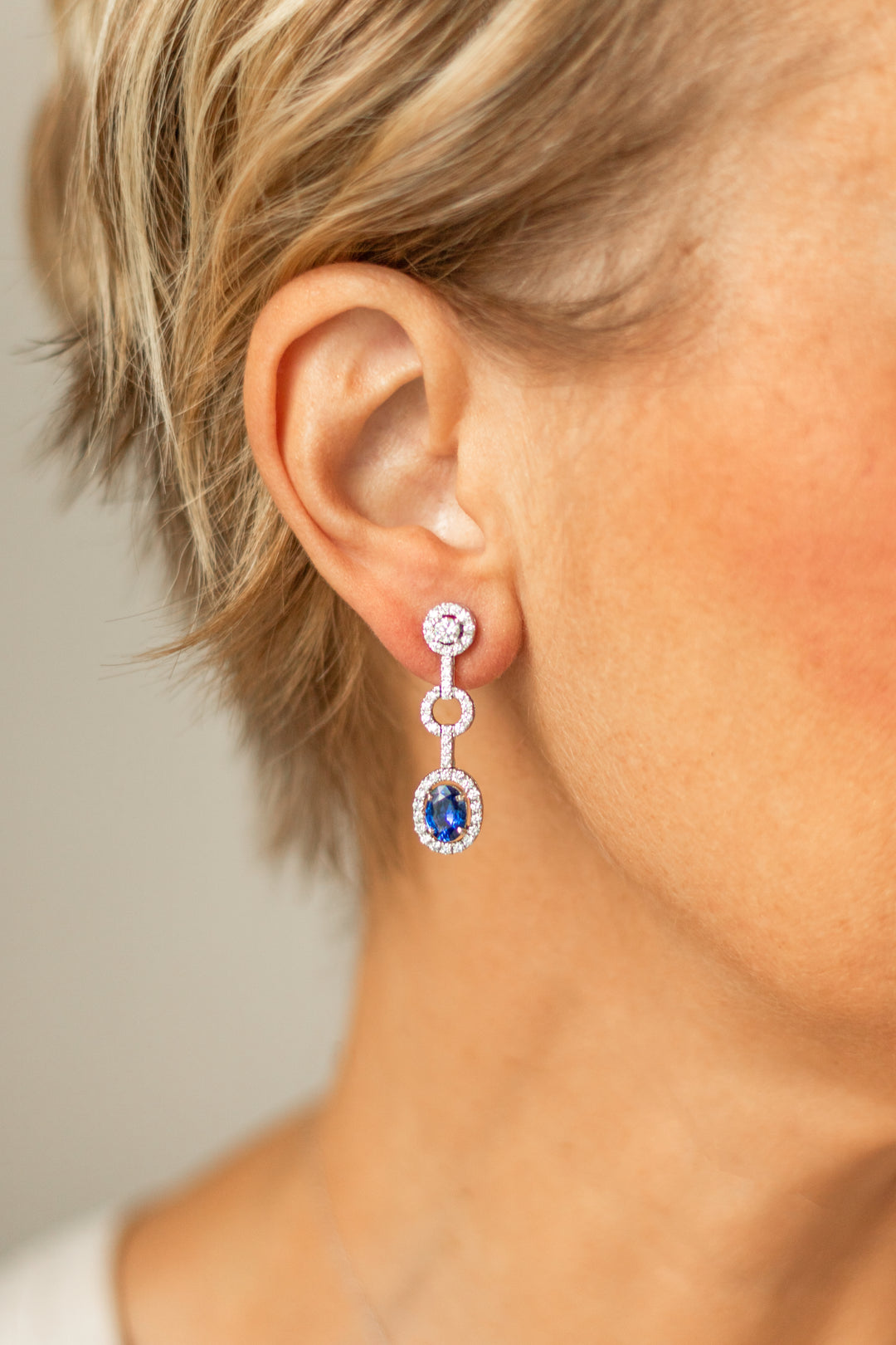 Estate Colored Stone Earrings