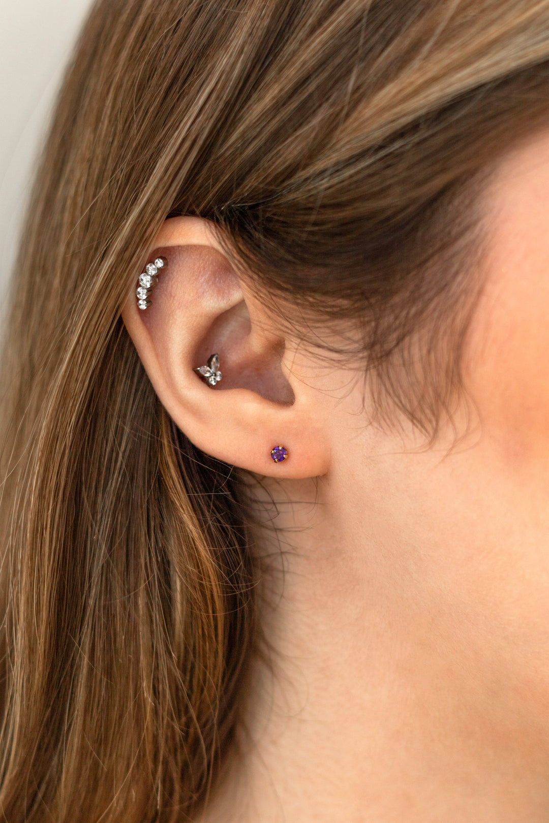 Estate Colored Stone Earrings