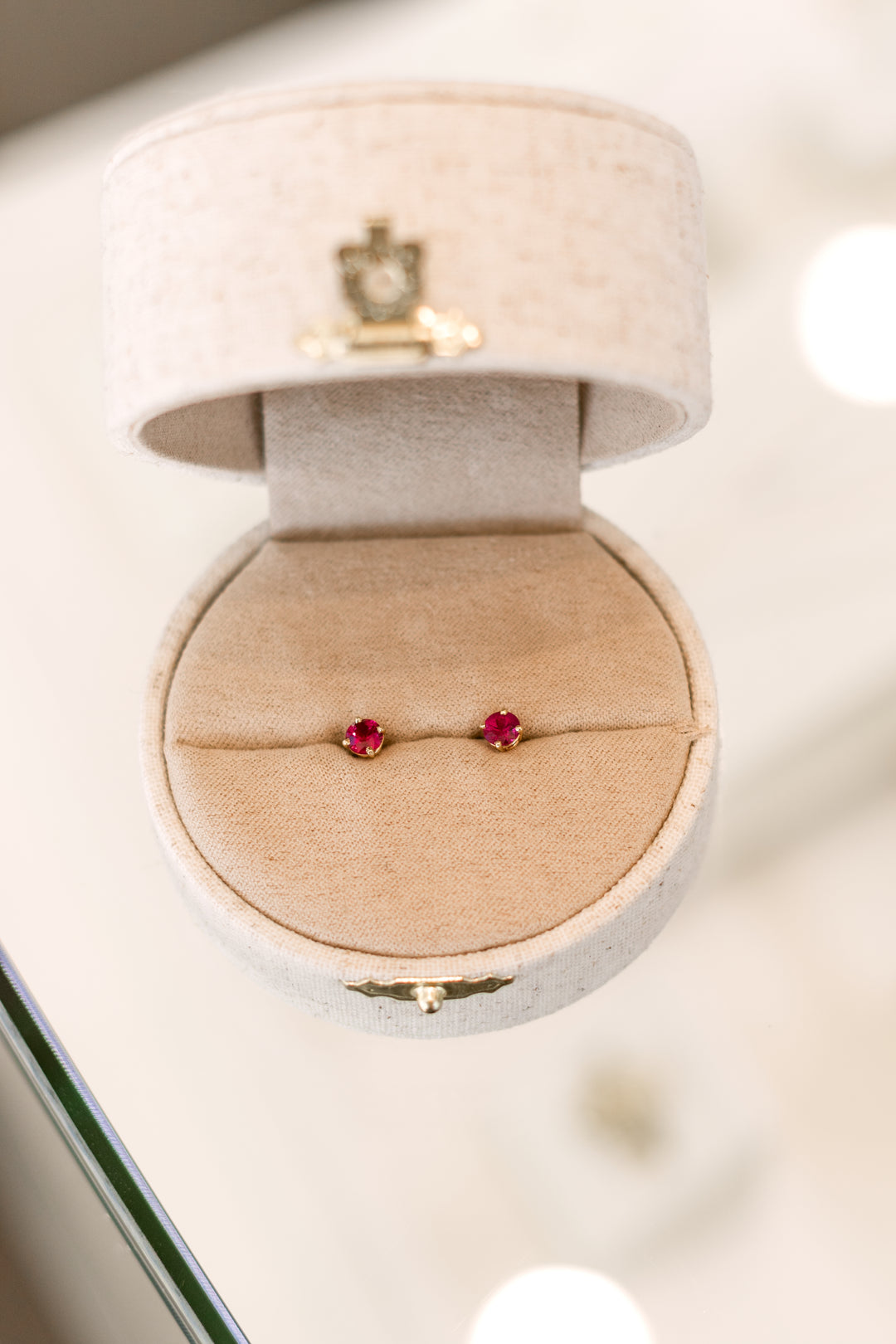 Estate Colored Stone Earrings