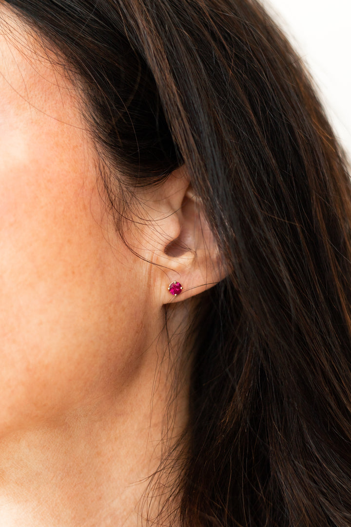 Estate Colored Stone Earrings
