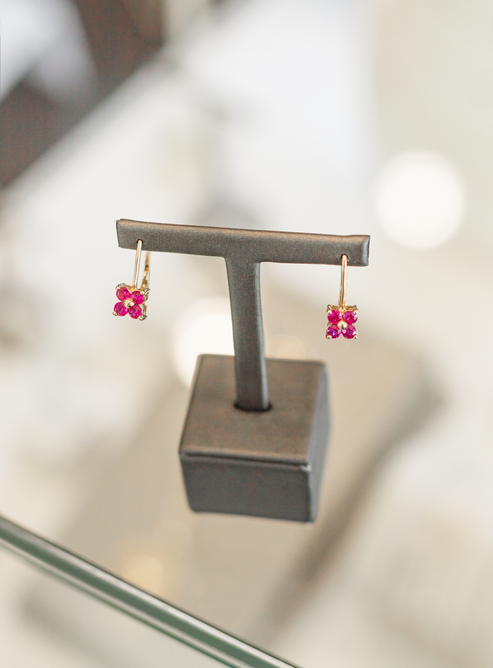 Estate Colored Stone Earrings