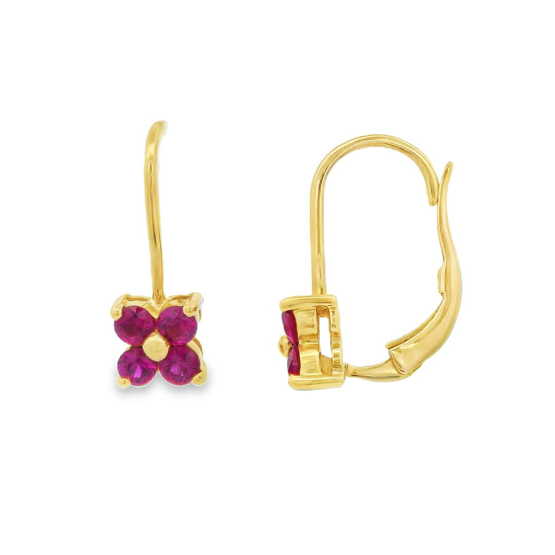 Estate Colored Stone Earrings