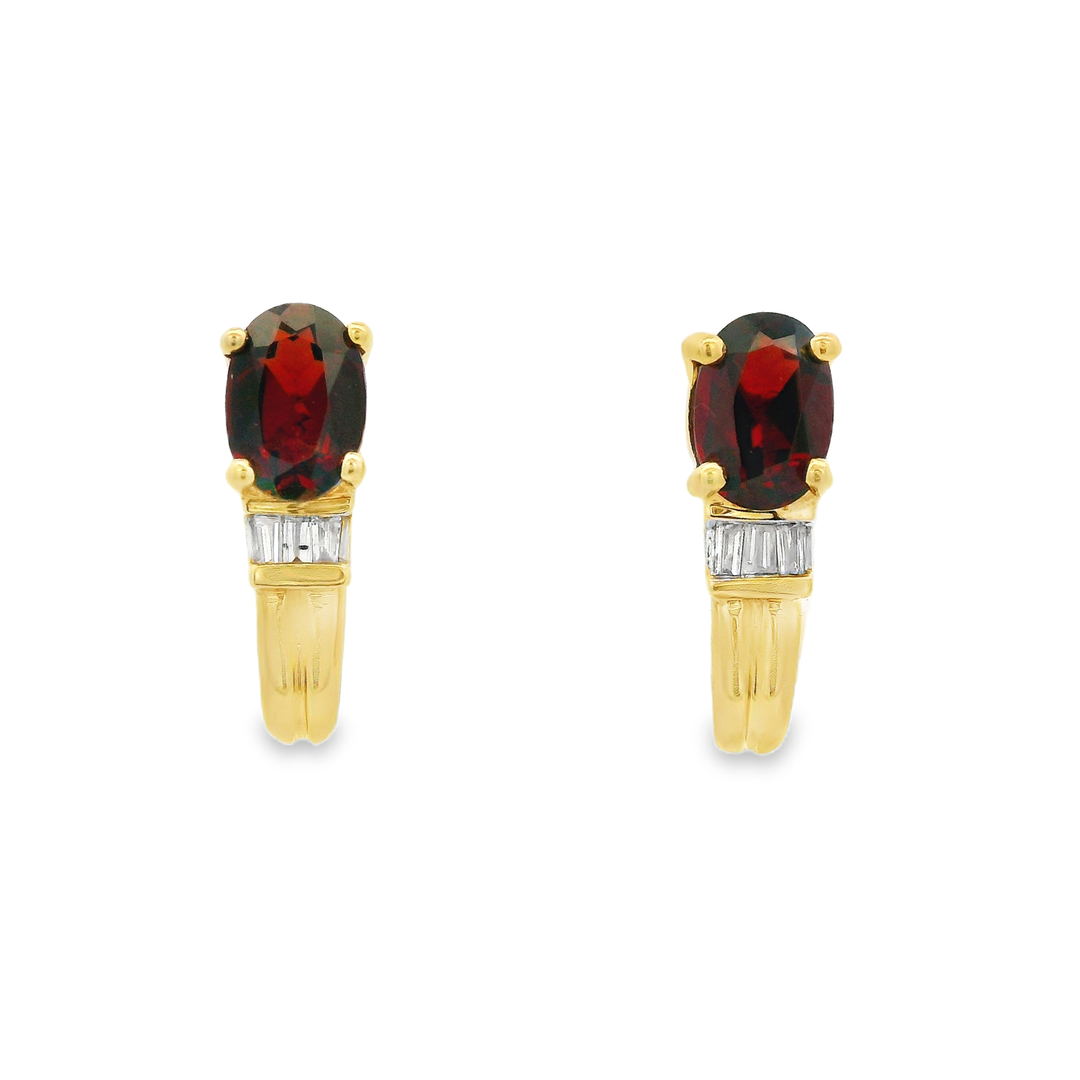 Estate Colored Stone Earrings