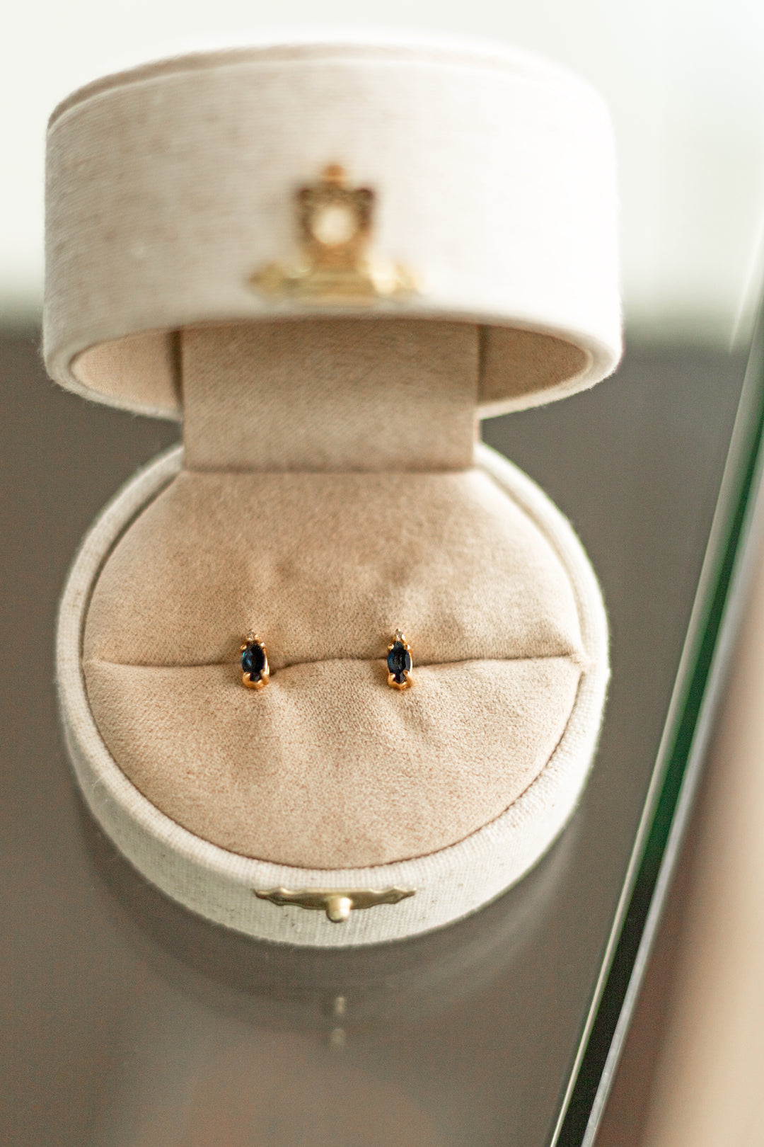 Estate Colored Stone Earrings