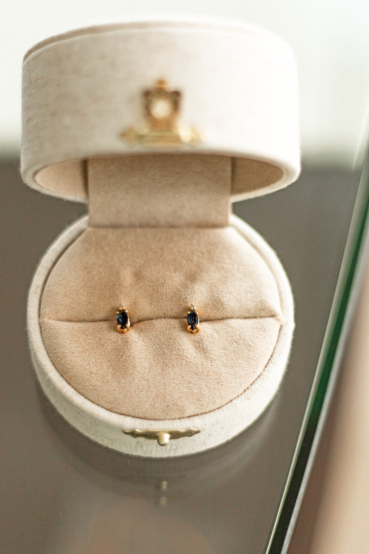 Estate Colored Stone Earrings