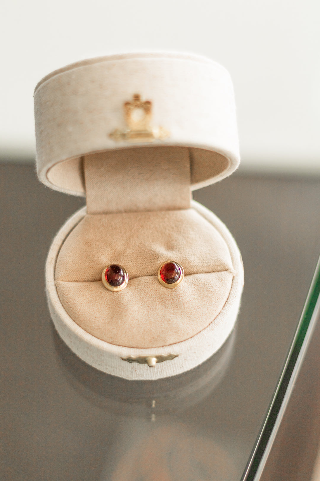 Estate Colored Stone Earrings
