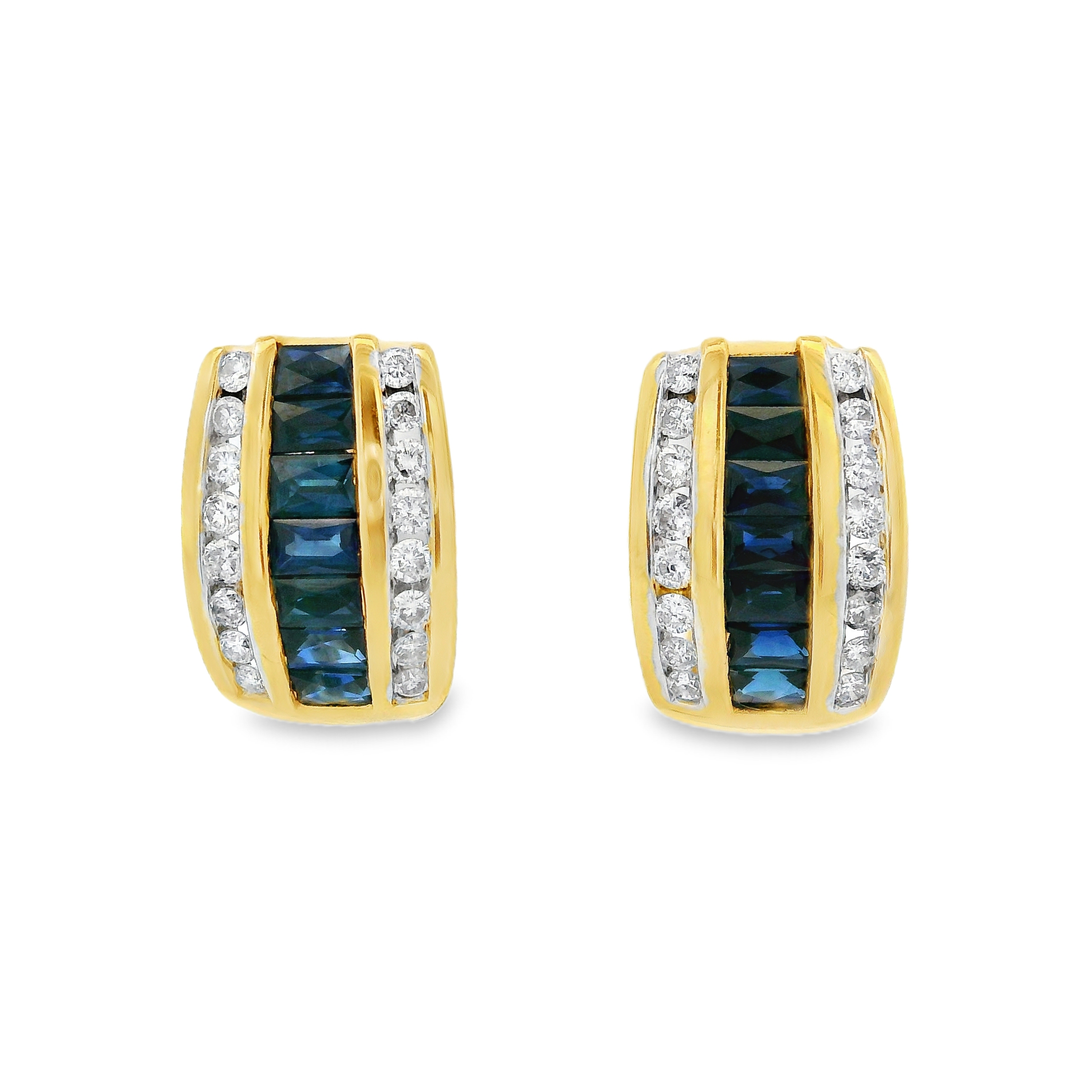 Estate Colored Stone Earrings