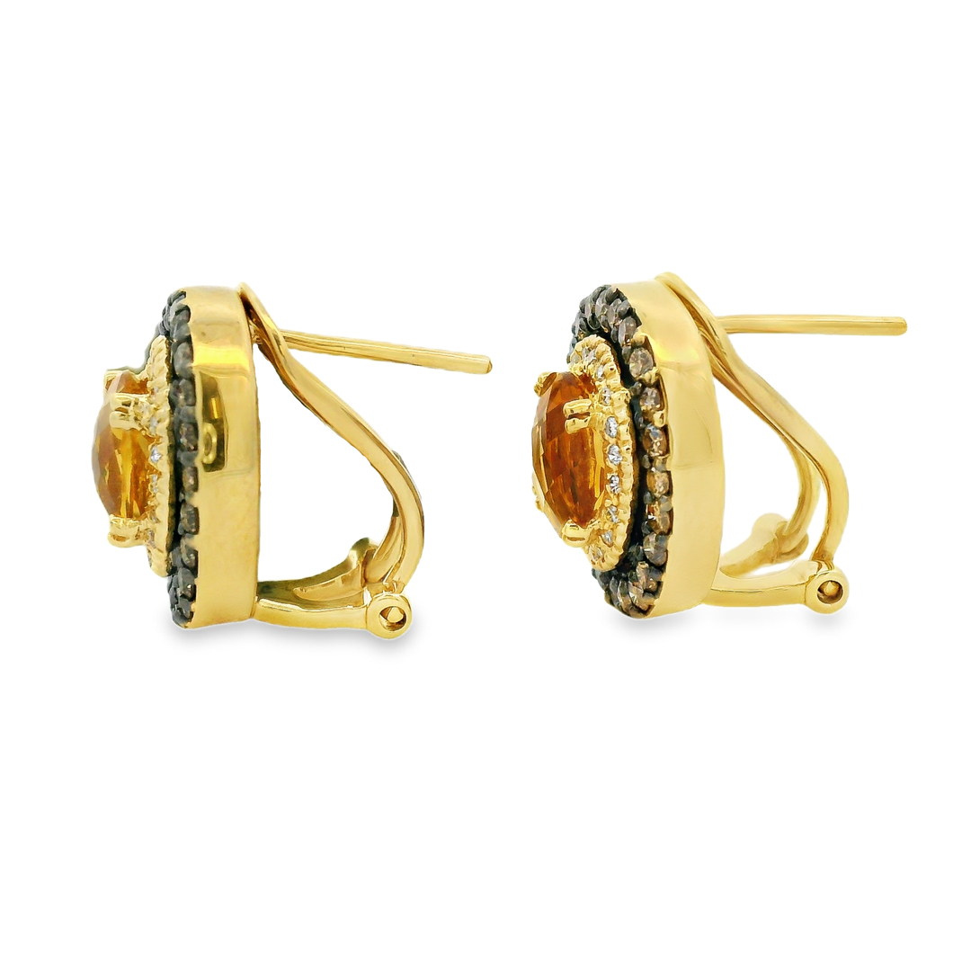 Estate Colored Stone Earrings