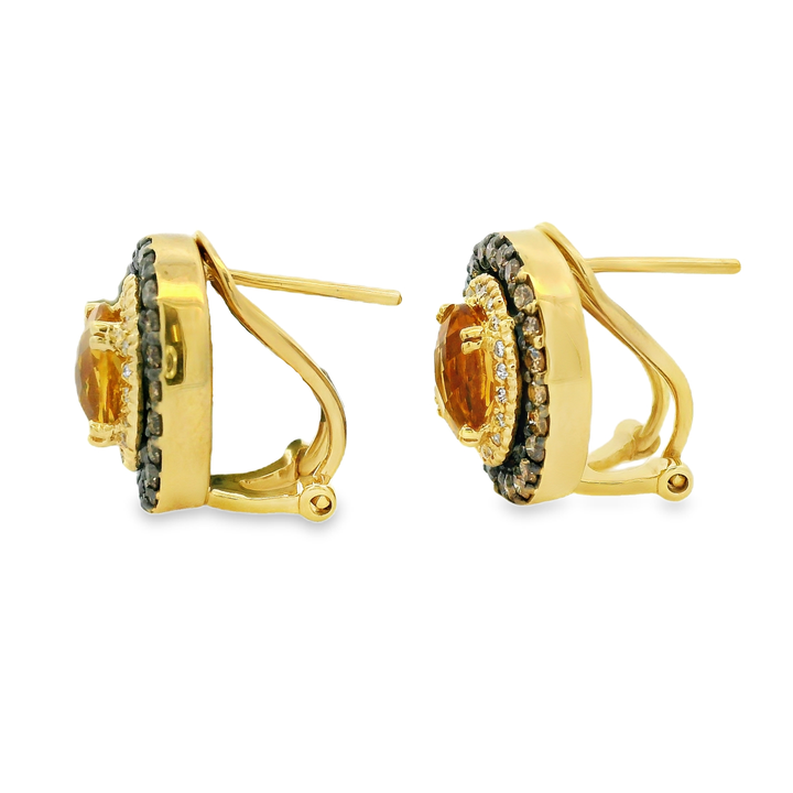Estate Colored Stone Earrings
