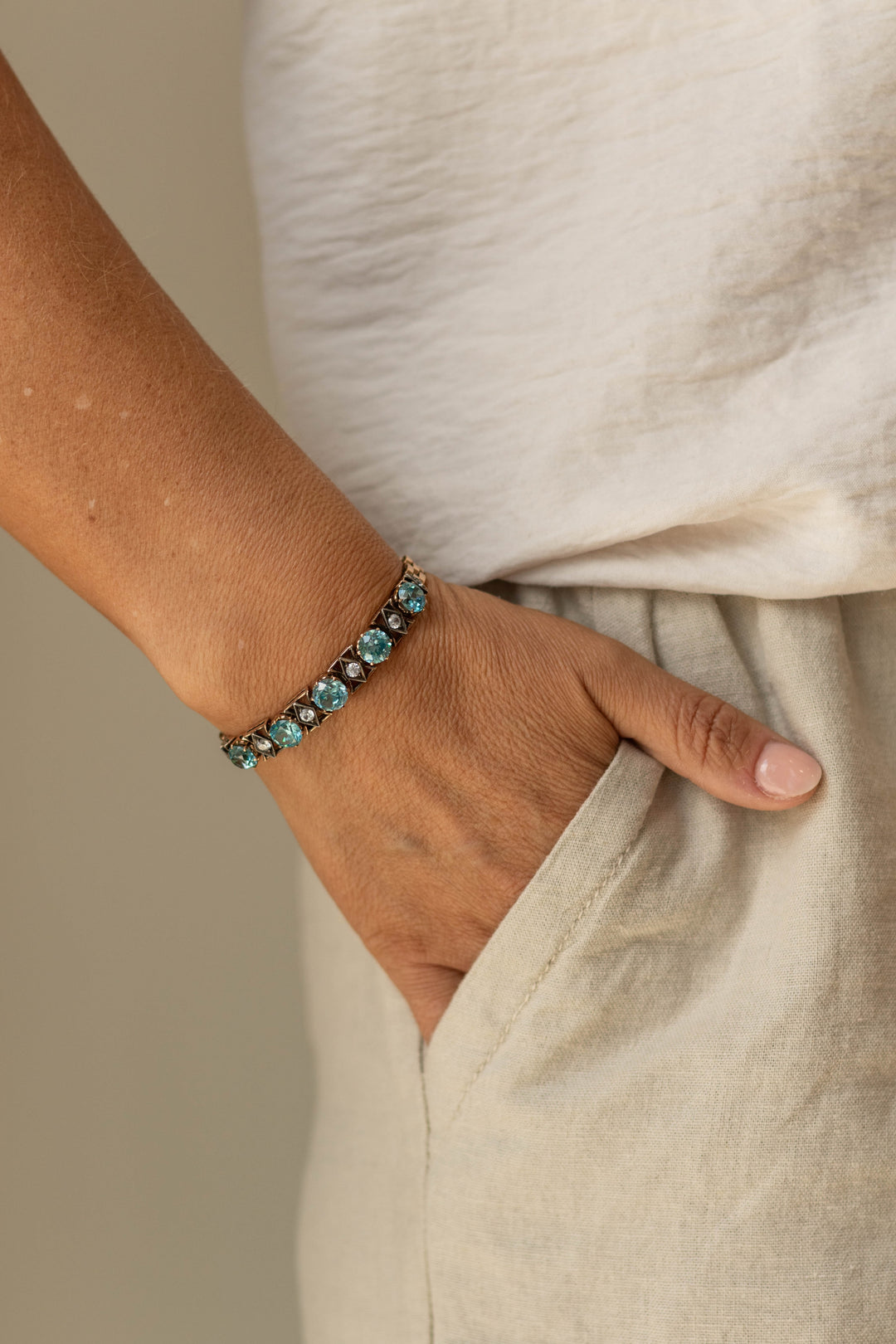 Estate Colored Stone Bracelet