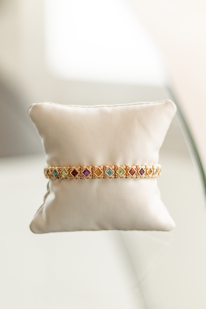 Estate Colored Stone Bracelet