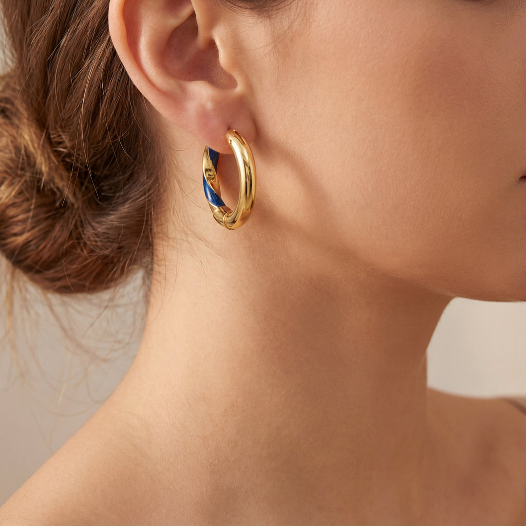 Estate Colored Stone Earrings