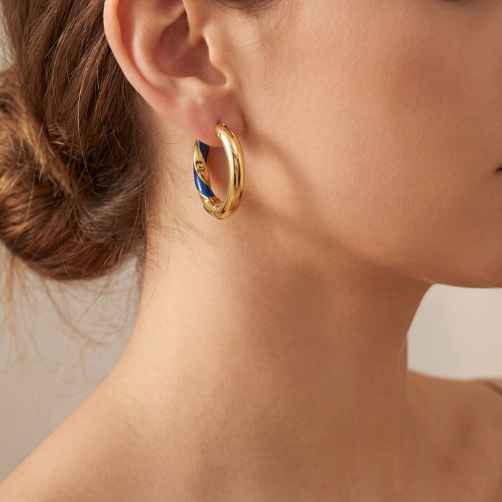 Estate Colored Stone Earrings