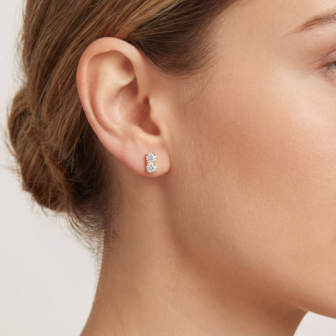 Estate Diamond Earrings