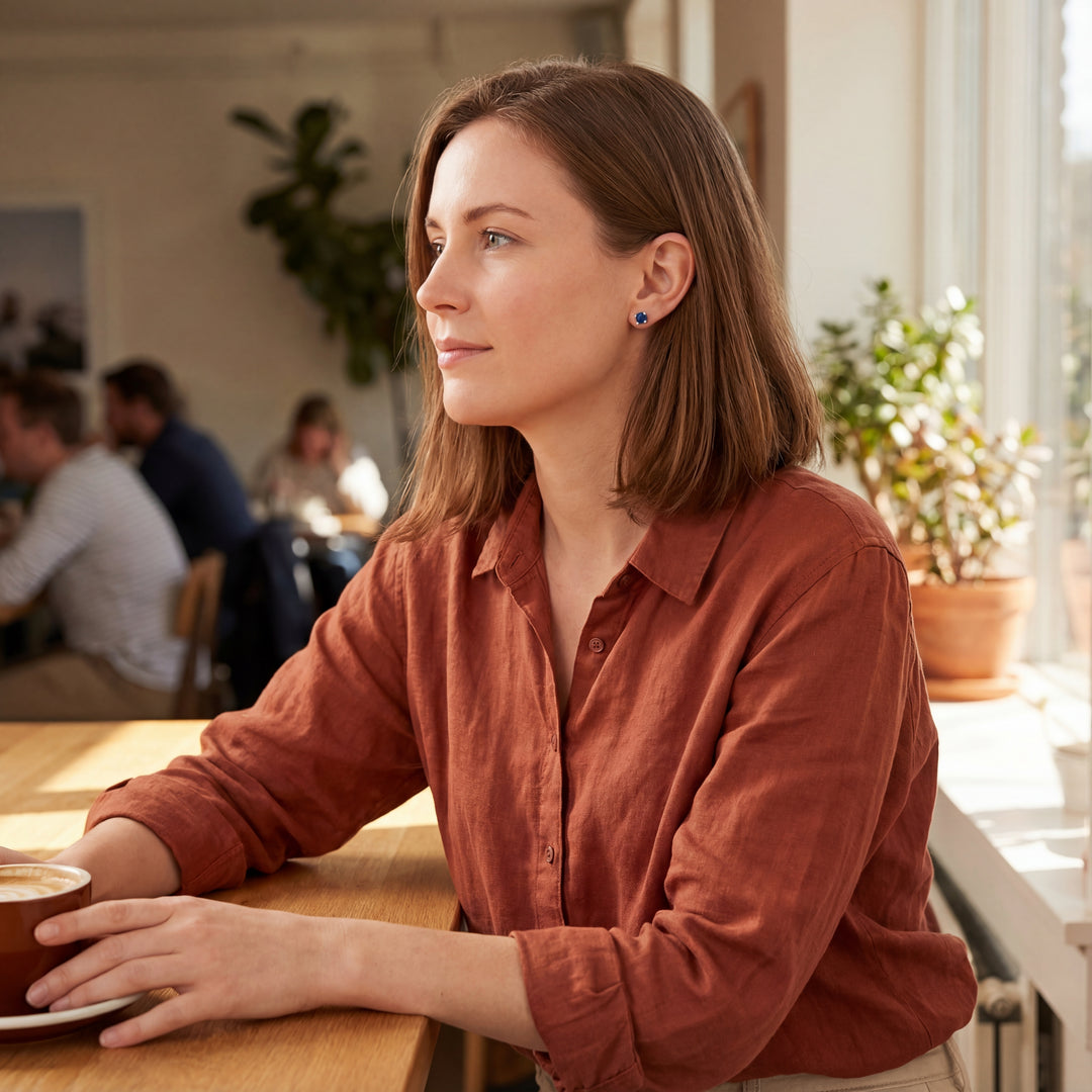 Estate Colored Stone Earrings